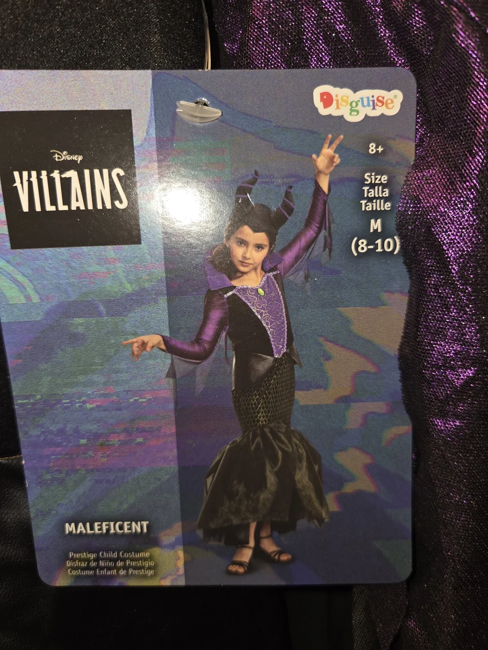 Disguise Girls Maleficent Costume in Purple and Black